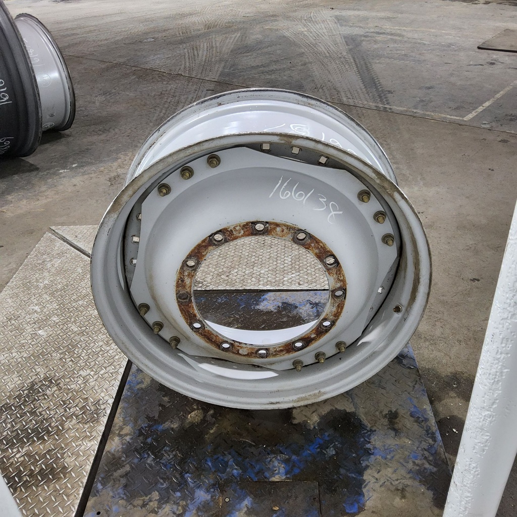 13"W x 34"D, Agco Corp Gray 12-Hole Waffle Wheel (Groups of 3 bolts)