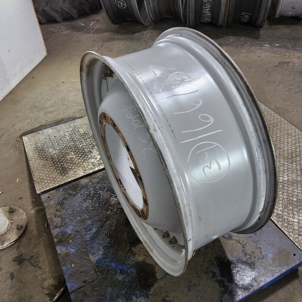 13"W x 34"D, Agco Corp Gray 12-Hole Waffle Wheel (Groups of 3 bolts)