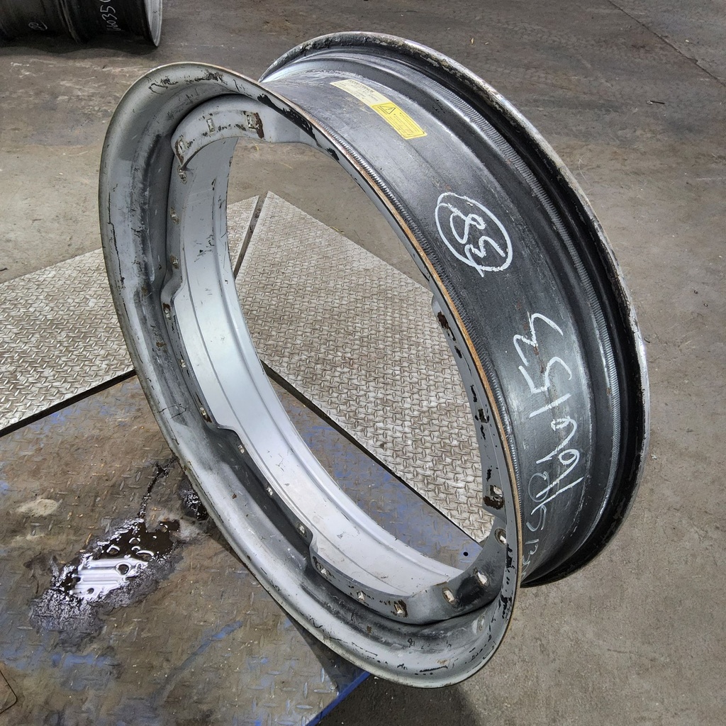 10"W x 38"D, Case IH Silver Mist 12-Hole Waffle Wheel (Groups of 3 bolts)