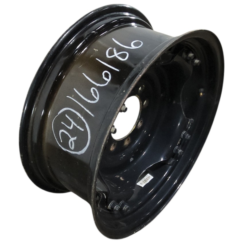 10"W x 24"D, Black 8-Hole Rim with Clamp/U-Clamp (groups of 2 bolts)