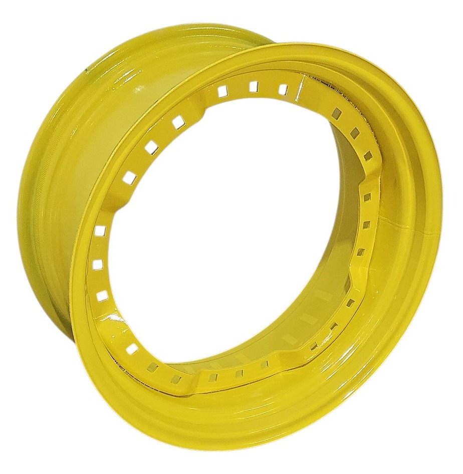 12"W x 28"D, John Deere Yellow 12-Hole Waffle Wheel (Groups of 3 bolts)