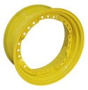 12"W x 28"D, John Deere Yellow 12-Hole Waffle Wheel (Groups of 3 bolts)
