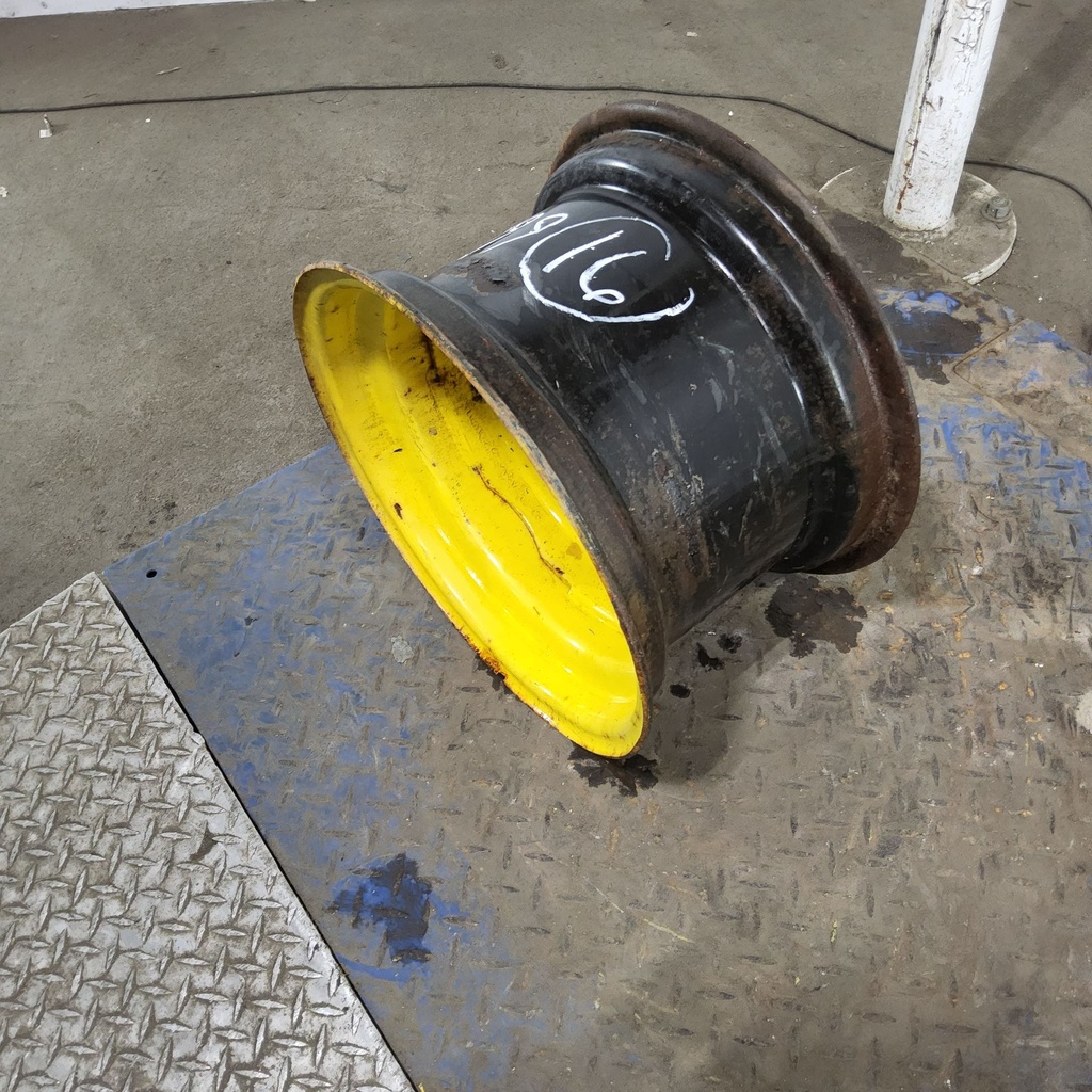 10"W x 16"D, John Deere Yellow 8-Hole Implement , 1.38" Offset