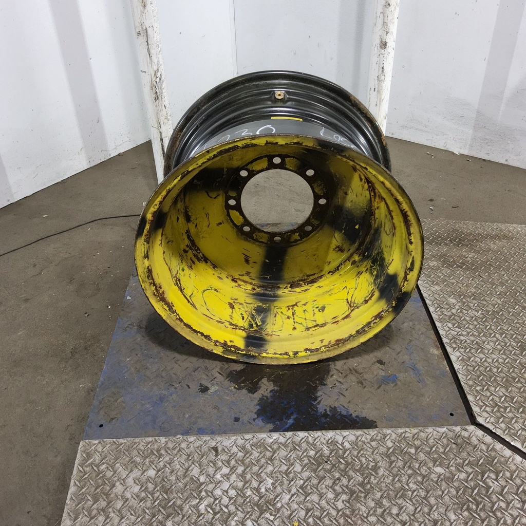 16"W x 26"D, John Deere Yellow 8-Hole Formed Plate , 4.38" Offset