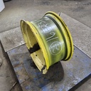 12"W x 24"D, John Deere Yellow 8-Hole Stamped Plate , -0.31" Offset