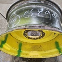 12"W x 24"D, John Deere Yellow 8-Hole Formed Plate , -0.25" Offset