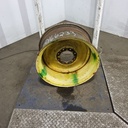 12"W x 24"D, John Deere Yellow 8-Hole Formed Plate , -0.25" Offset