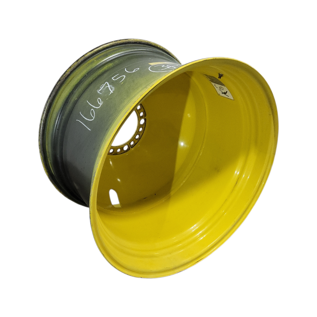 23"W x 38"D, John Deere Yellow 20-Hole Dolly Dual , -16.38" Offset