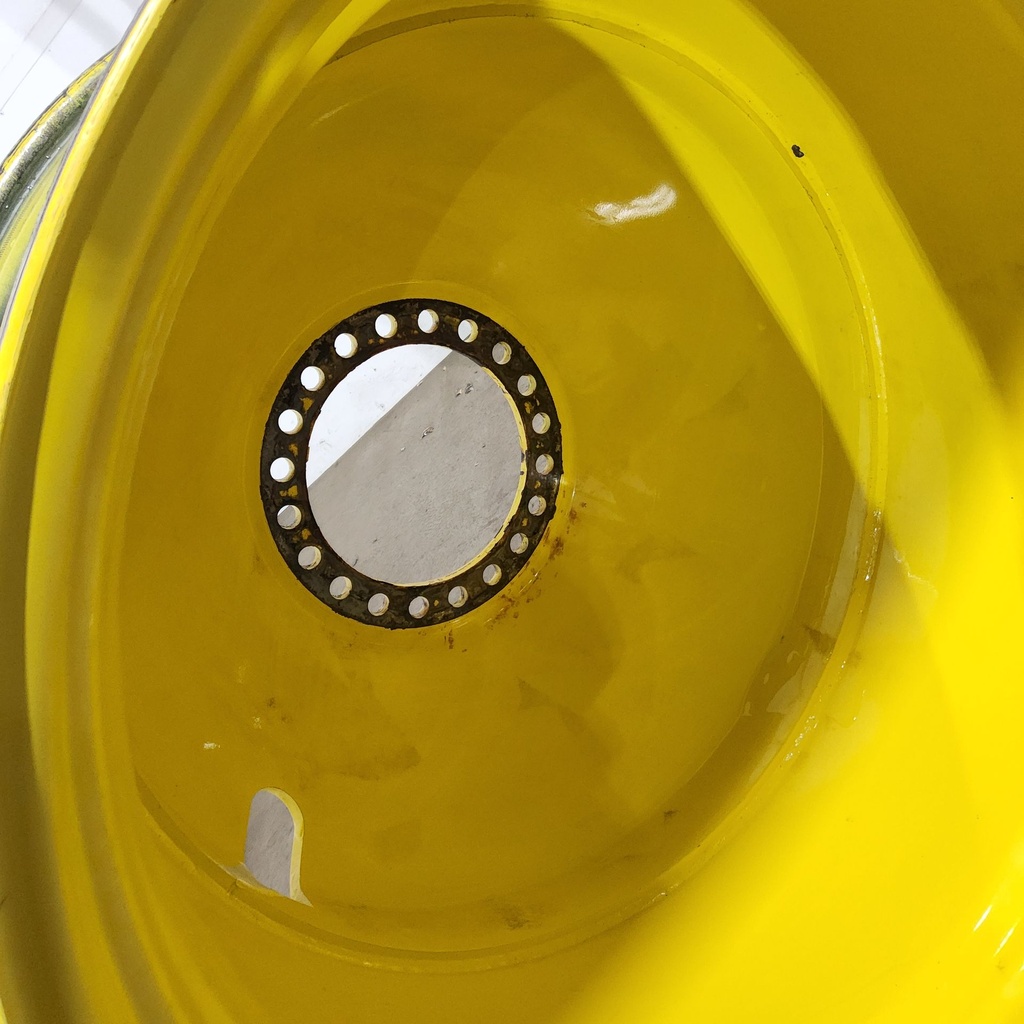 23"W x 38"D, John Deere Yellow 20-Hole Dolly Dual , -16.38" Offset