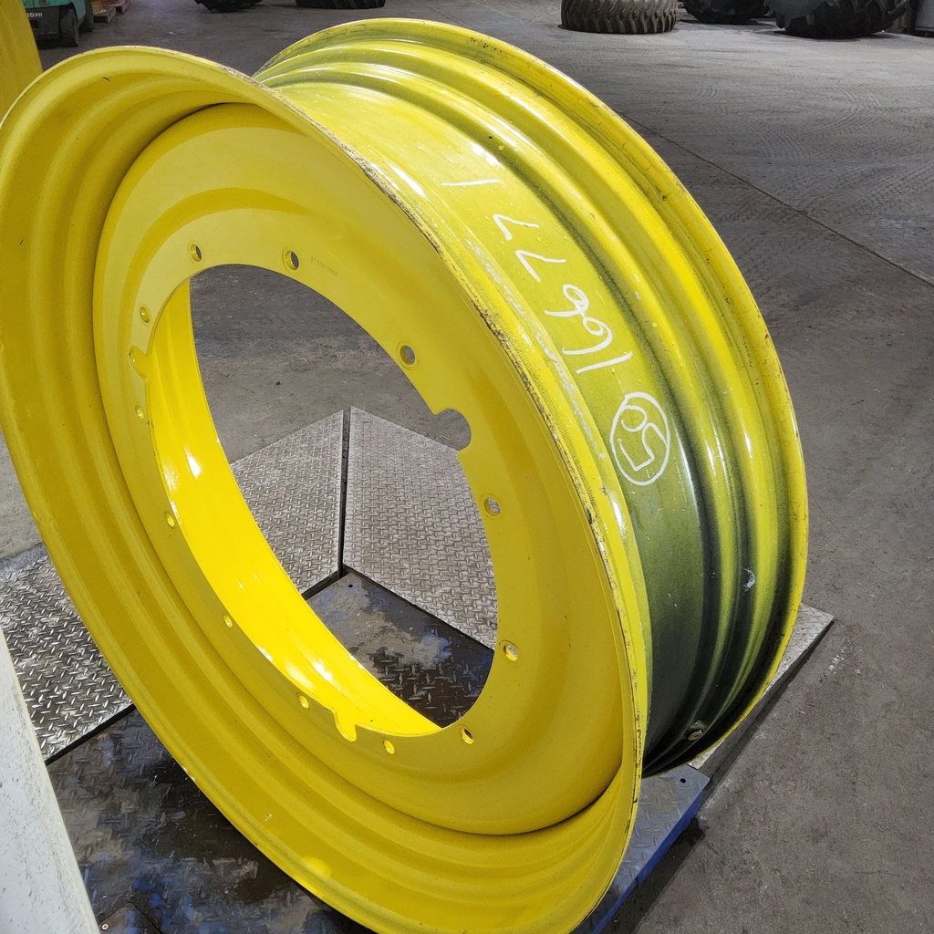 15"W x 50"D, John Deere Yellow 12-Hole Stub Disc , -3.31" Offset