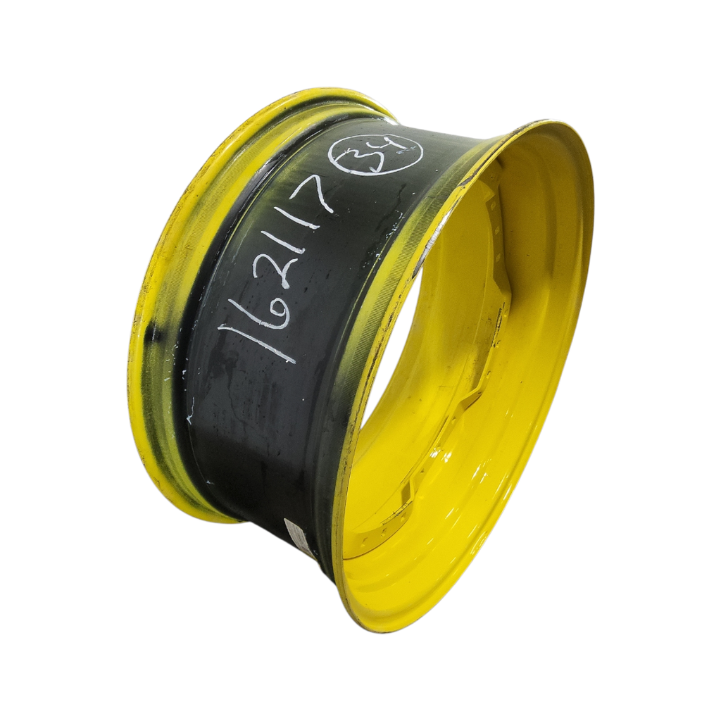 15"W x 34"D, John Deere Yellow 12-Hole Waffle Wheel (Groups of 3 bolts)