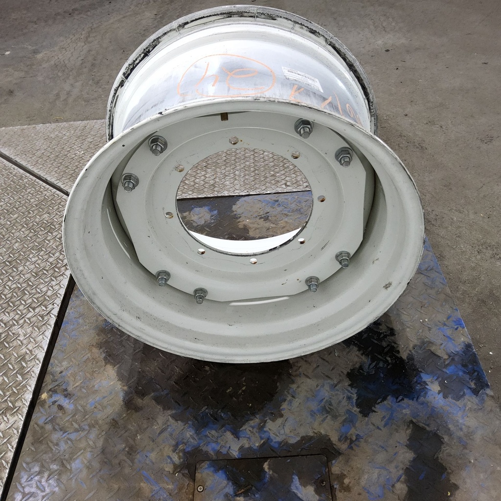 15"W x 24"D, New Holland White / Ford / Bianco White 8-Hole Waffle Wheel (Groups of 2 bolts)