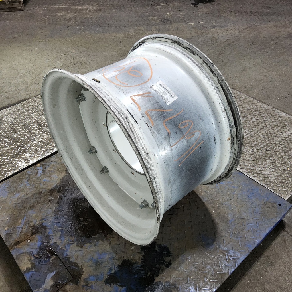 15"W x 24"D, New Holland White / Ford / Bianco White 8-Hole Waffle Wheel (Groups of 2 bolts)