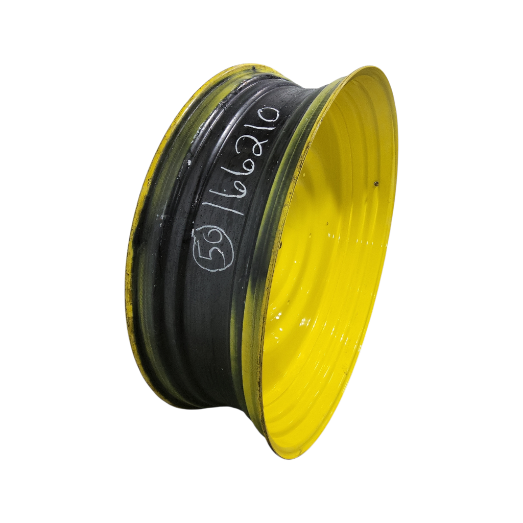 15"W x 50"D, John Deere Yellow 10-Hole Formed Plate , -6.81" Offset