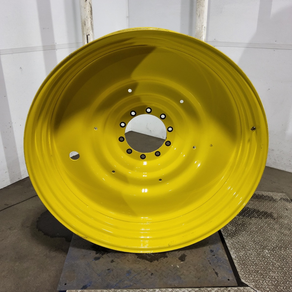 15"W x 50"D, John Deere Yellow 10-Hole Formed Plate , -6.81" Offset