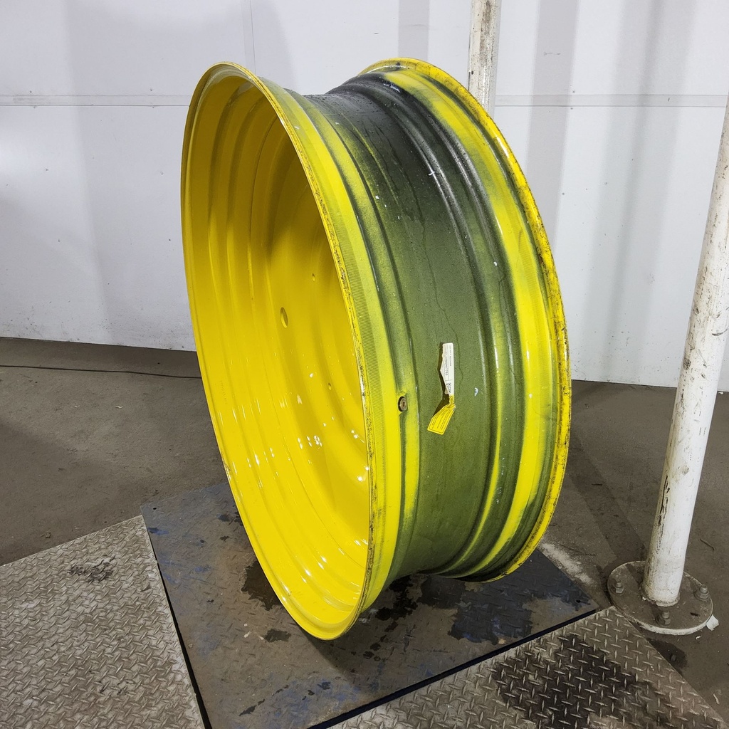 15"W x 50"D, John Deere Yellow 10-Hole Formed Plate , -6.81" Offset