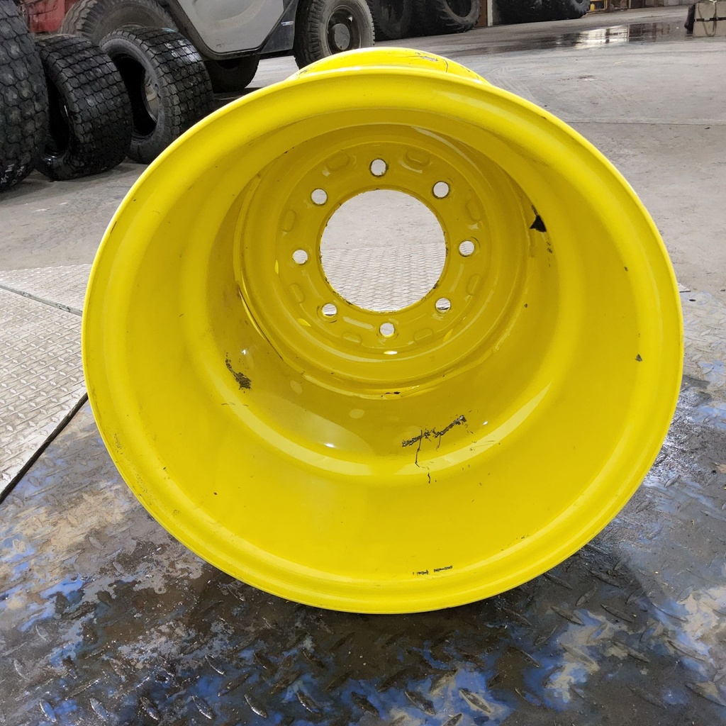 18"W x 16.1"D, John Deere Yellow 8-Hole Implement , -4.88" Offset