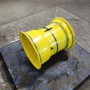 18"W x 16.1"D, John Deere Yellow 8-Hole Implement , -4.88" Offset