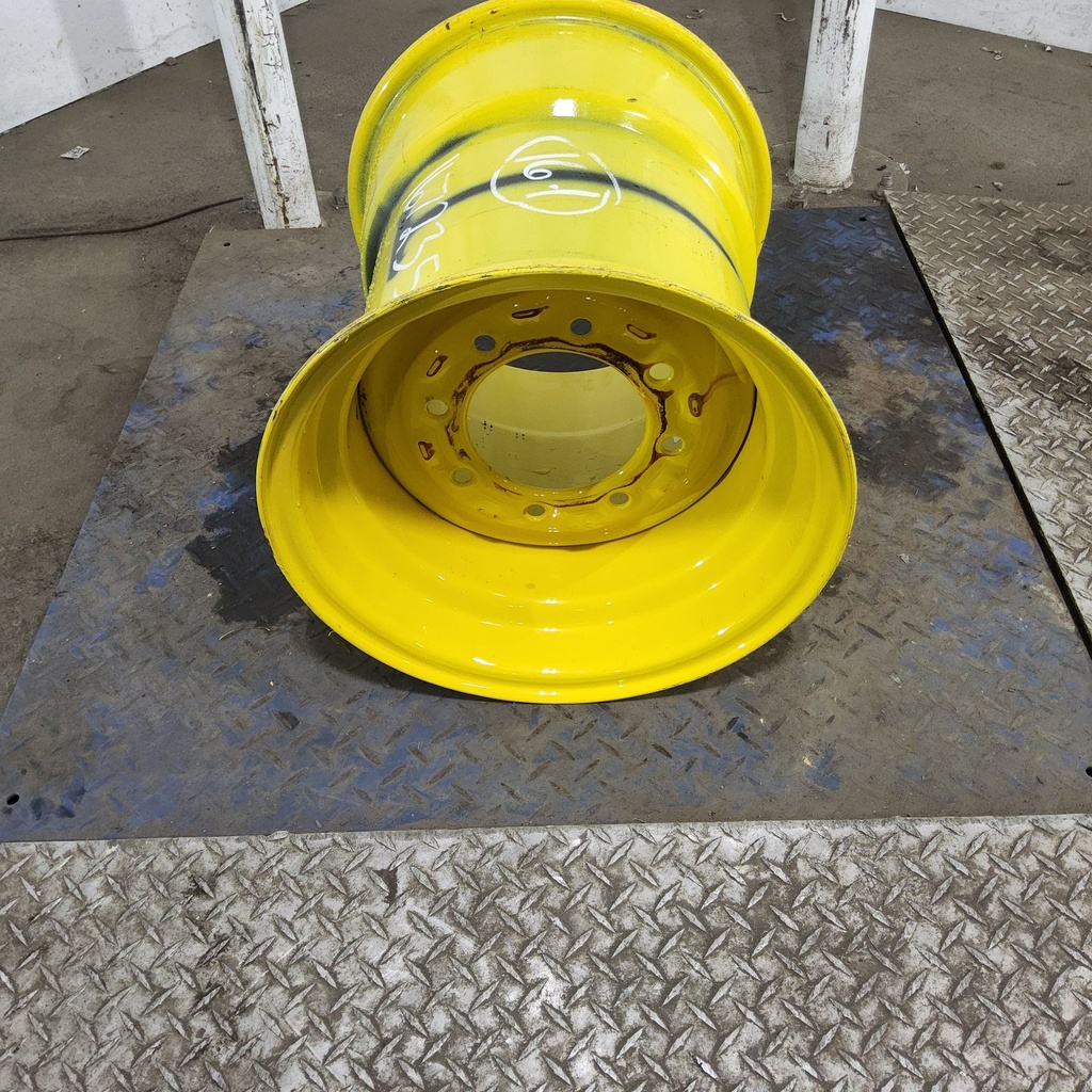 18"W x 16.1"D, John Deere Yellow 8-Hole Implement , -4.88" Offset