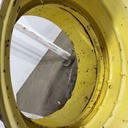 18"W x 34"D, John Deere Yellow Band Dual "T" Rail