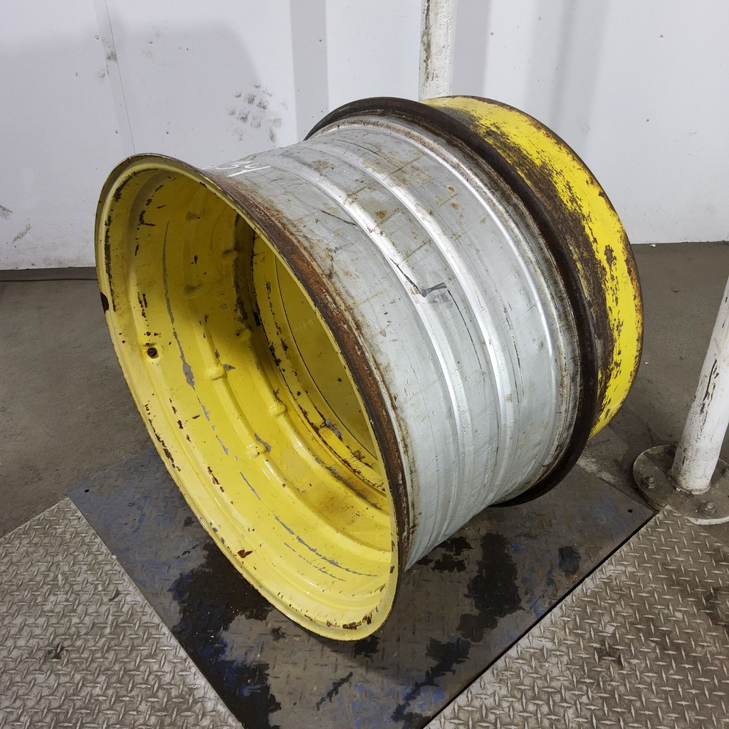 18"W x 34"D, John Deere Yellow Band Dual "T" Rail