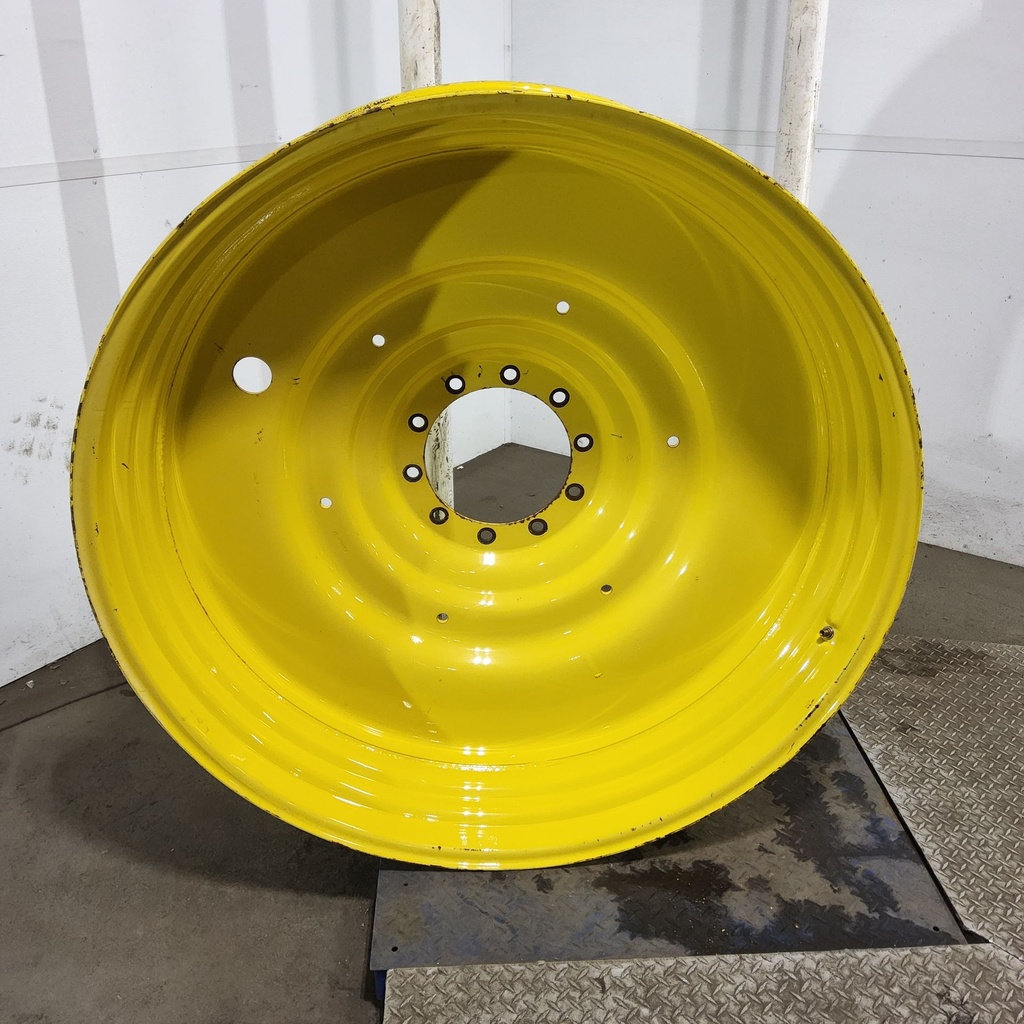 15"W x 50"D, John Deere Yellow 10-Hole Formed Plate , -6.62" Offset