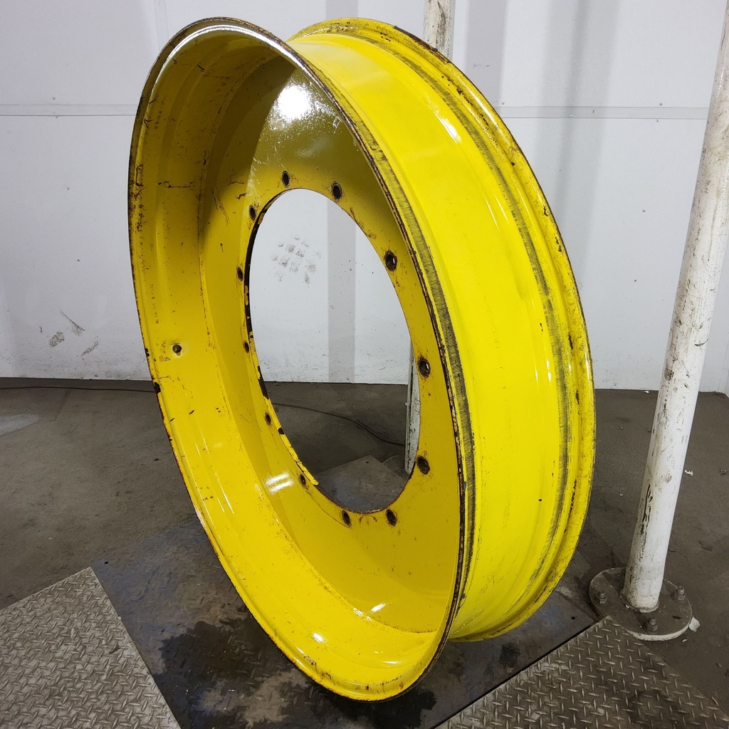 10"W x 54"D, John Deere Yellow 12-Hole Stub Disc , -2.38" Offset