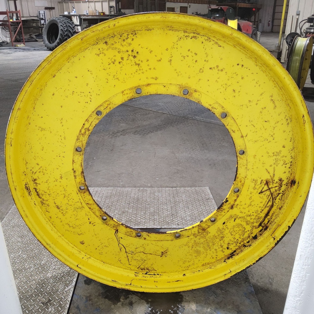 10"W x 54"D, John Deere Yellow 12-Hole Stub Disc , -2.38" Offset