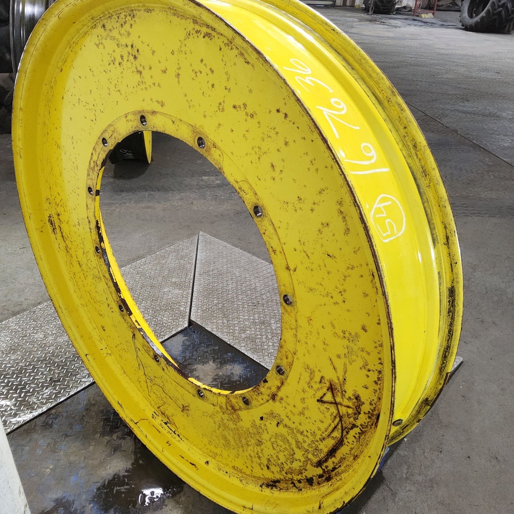 10"W x 54"D, John Deere Yellow 12-Hole Stub Disc , -2.38" Offset