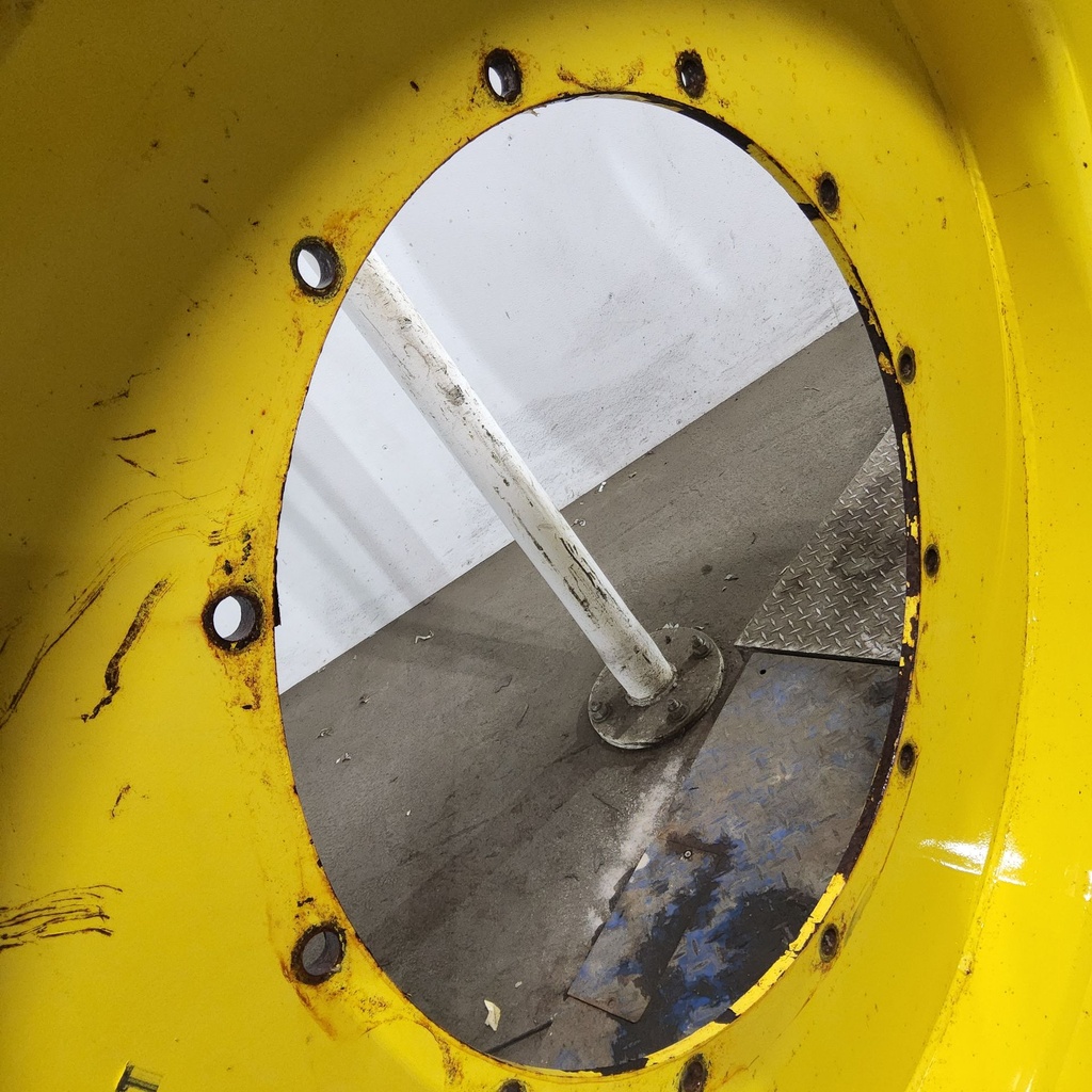 10"W x 54"D, John Deere Yellow 12-Hole Stub Disc , -2.38" Offset