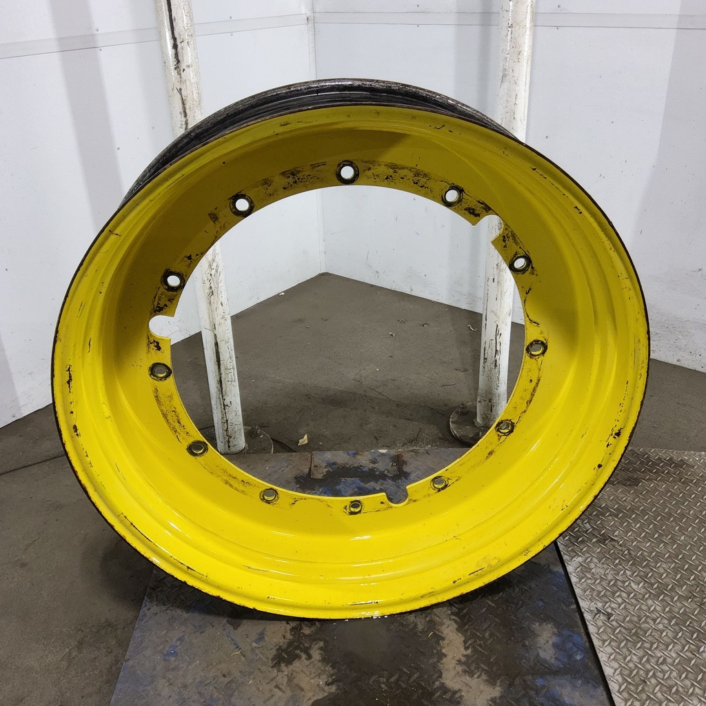 10"W x 42"D, John Deere Yellow 12-Hole Stub Disc , 1.88" Offset