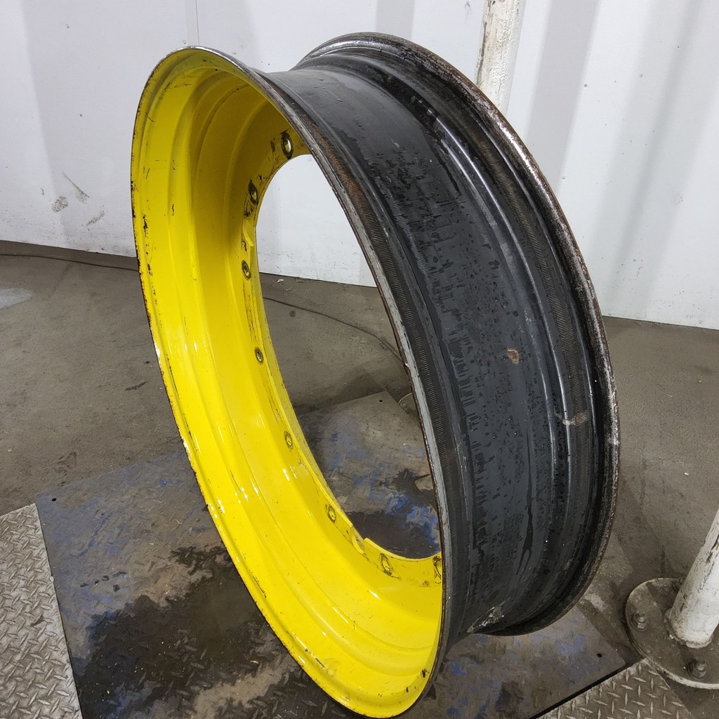 10"W x 42"D, John Deere Yellow 12-Hole Stub Disc , 1.88" Offset