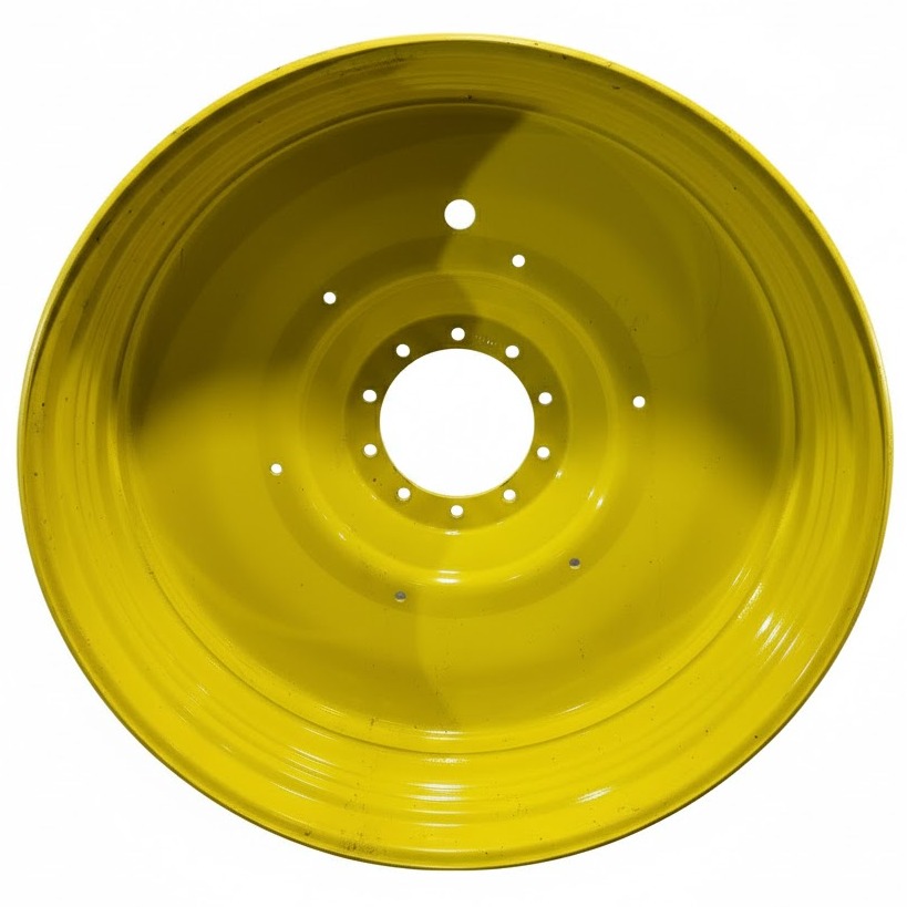 16"W x 50"D, John Deere Yellow 10-Hole Formed Plate , -6.81" Offset