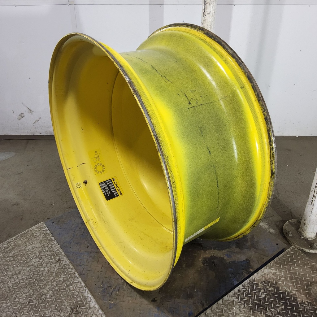 18"W x 42"D, John Deere Yellow 10-Hole Dolly Dual , -13.38" Offset