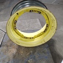 15"W x 30"D, John Deere Yellow 12-Hole Waffle Wheel (Groups of 2 Bolts) , 7.88" Offset