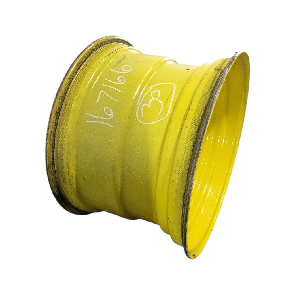 20"W x 30"D, John Deere Yellow 12-Hole Formed Plate , 1.19" Offset