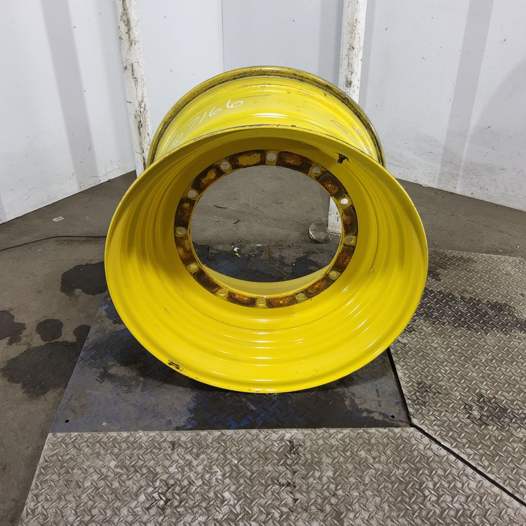 20"W x 30"D, John Deere Yellow 12-Hole Formed Plate , 1.19" Offset