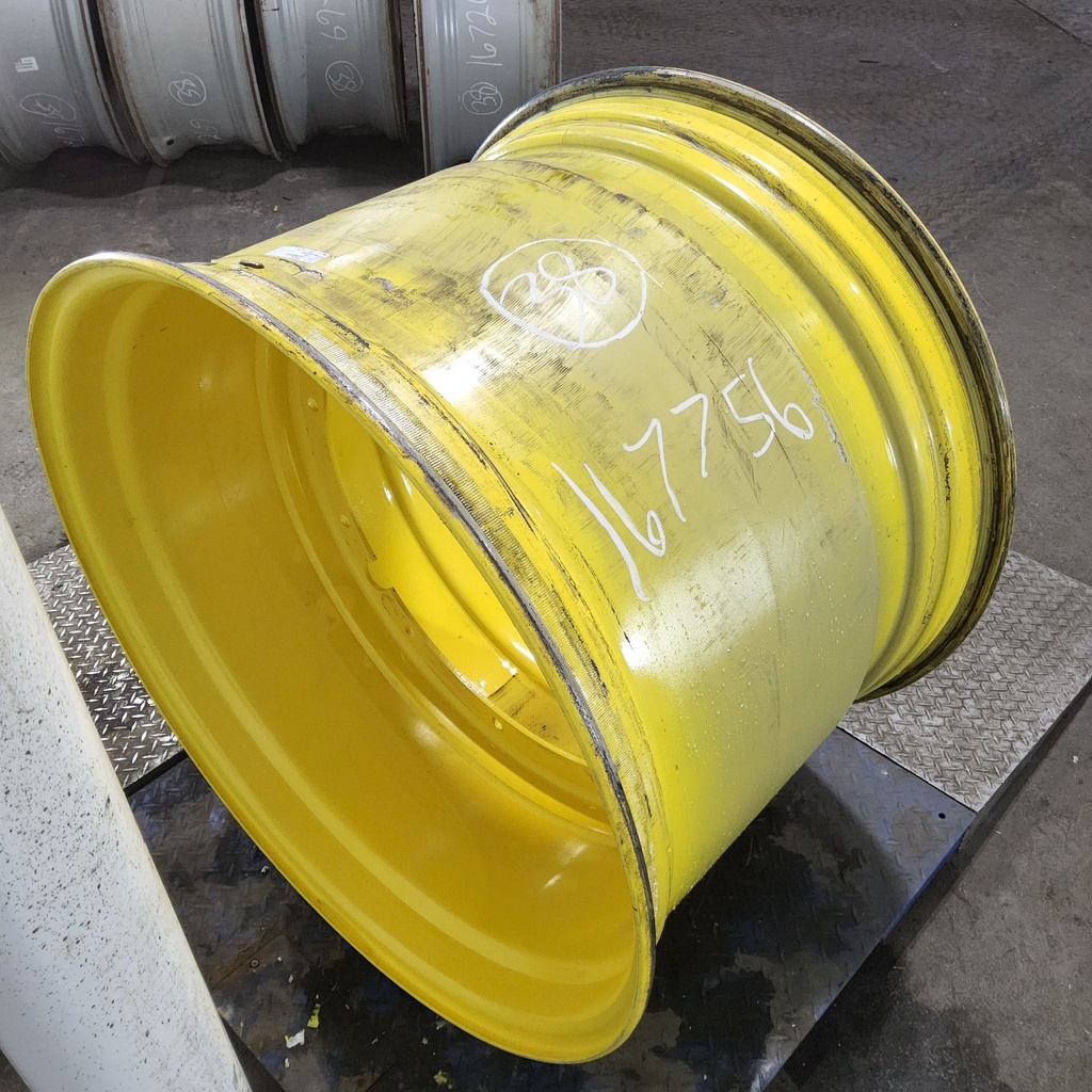 27"W x 38"D, John Deere Yellow 12-Hole Stub Disc , -0.5" Offset