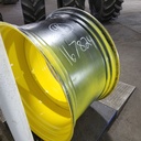 28"W x 46"D, John Deere Yellow 12-Hole Stub Disc , -0.38" Offset