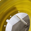 28"W x 46"D, John Deere Yellow 12-Hole Stub Disc , -0.38" Offset