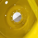 28"W x 46"D, John Deere Yellow 10-Hole Formed Plate , -14" Offset