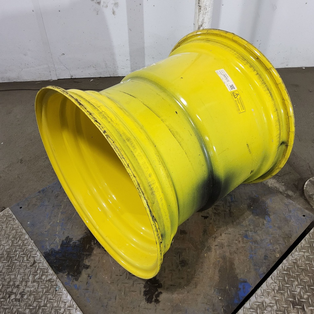 25"W x 26"D, John Deere Yellow 10-Hole Formed Plate , -0.88" Offset