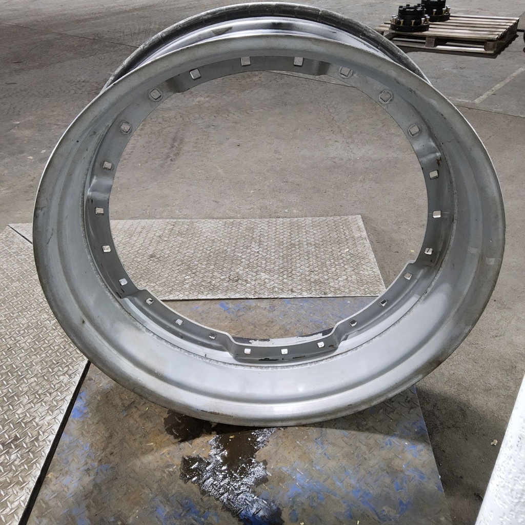 12"W x 38"D, Case IH Silver Mist 12-Hole Waffle Wheel (Groups of 3 bolts)