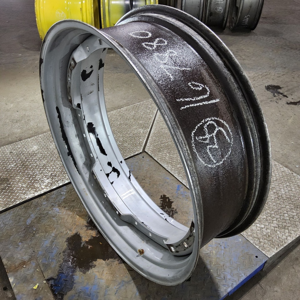 12"W x 38"D, Case IH Silver Mist 12-Hole Waffle Wheel (Groups of 3 bolts)