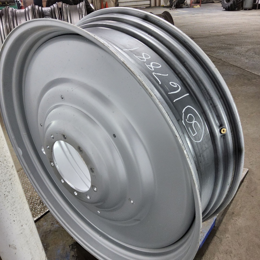 15"W x 50"D, Case IH Silver Mist 10-Hole Formed Plate , -8.75" Offset