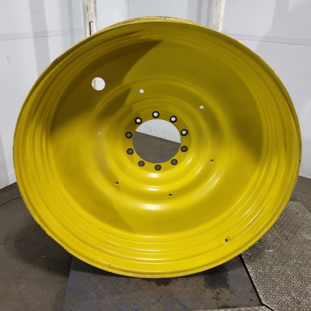 15"W x 50"D, John Deere Yellow 10-Hole Formed Plate , -6.38" Offset