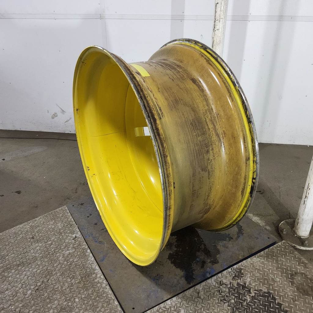 18"W x 42"D, John Deere Yellow 10-Hole Dolly Dual , -13.38" Offset