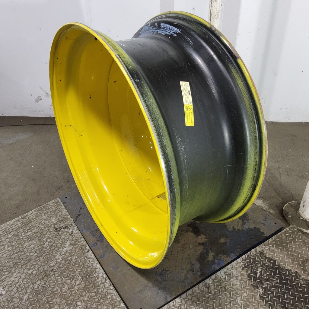 18"W x 42"D, John Deere Yellow 20-Hole Dolly Dual , -15.12" Offset