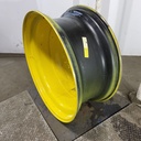 18"W x 42"D, John Deere Yellow 20-Hole Dolly Dual , -15.12" Offset
