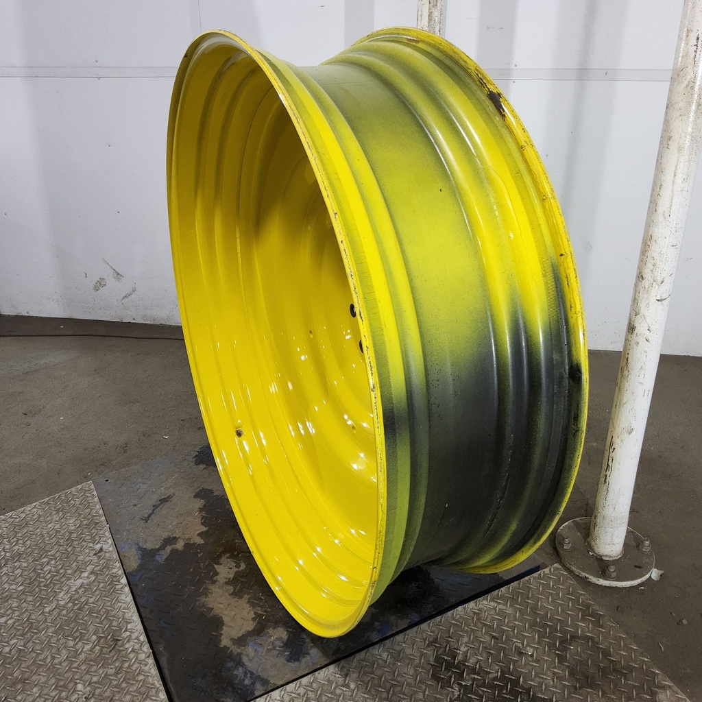 15"W x 50"D, John Deere Yellow 10-Hole Formed Plate , -6.62" Offset